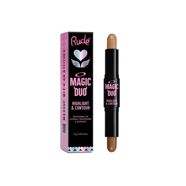 RUDE Magic Duo Highlight & Contour Online Hot Sale