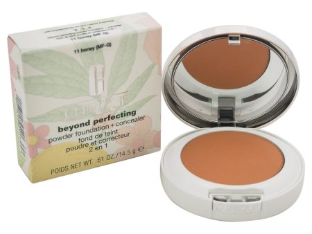 Clinique Beyond Perfecting Powder Foundation+concealer #11 Honey(mf-G) - Dry Com. To Oily By Clinique For Wom  0.51 oz Hot on Sale