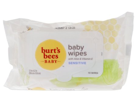 Burts Bees Baby Wipes, Unscented Natural Baby Wipes for Sensitive Skin with Aloe and Vitamin E - 72 Wipes Hot on Sale