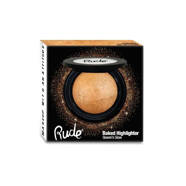 Rude - Baked Highlighter - Queens Glow Discount