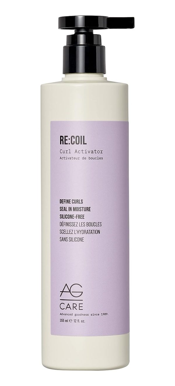 AG Care Re:Coil Curl Activator Curl Cream with Keratin Amino Acids - Ultra-Nourishing Curly Hair Cream for Defined, Healthy Curls, 12 Fl Oz Online Hot Sale