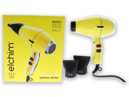 3900 Healthy Ionic Hair Dryer - Yellow Daisy by Elchim for Unisex - 1 Pc Hair Dryer on Sale