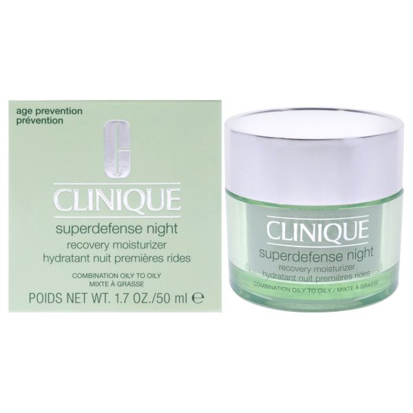 Clinique Superdefense Night Recovery Moisturizer - Combination Oily To Oily By Clinique For Women - 1.7 Oz Mo  1.7 oz Fashion