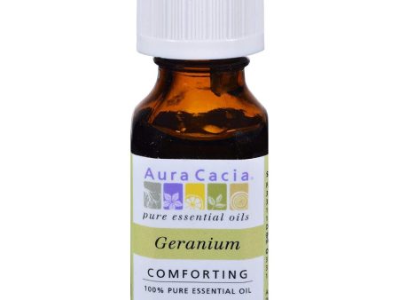 Aura Cacia Geranium Essential Oil (1x0.5Oz) Online now