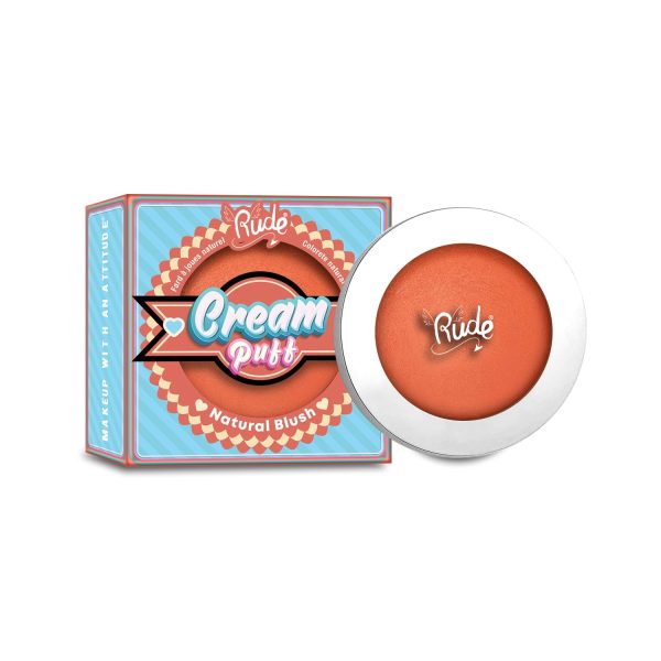 RUDE Cream Puff Smooth Long Lasting Natural Blush (Creamsicle) Online