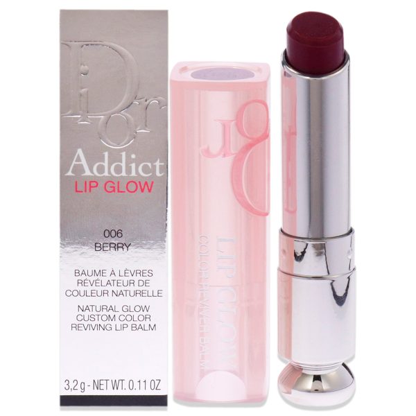 Dior Addict Lip Glow - 006 Berry by Christian Dior for Women - 0.11 oz Lip Balm Supply