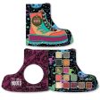 RUDE X KOI FOOTWEAR Boots Collection - Helios Hologram Flame Boots Online Hot Sale